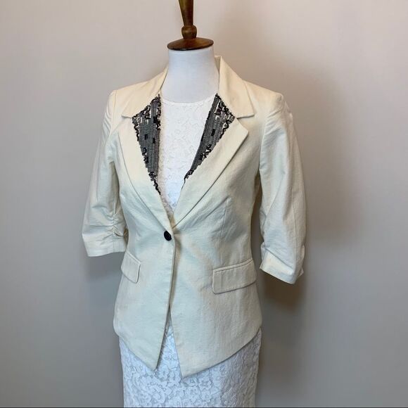 Elizabeth & James cream blazer - Picture 14 of 15